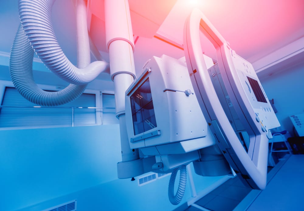 X-ray,Room,In,A,Hospital.,Classic,Ceiling-mounted,X-ray,System.,Medical New and Used Urgent Care Medical Equipment
