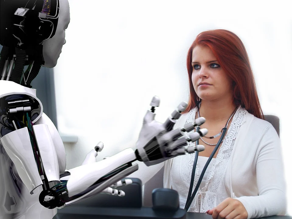Robot consulting with a physician
